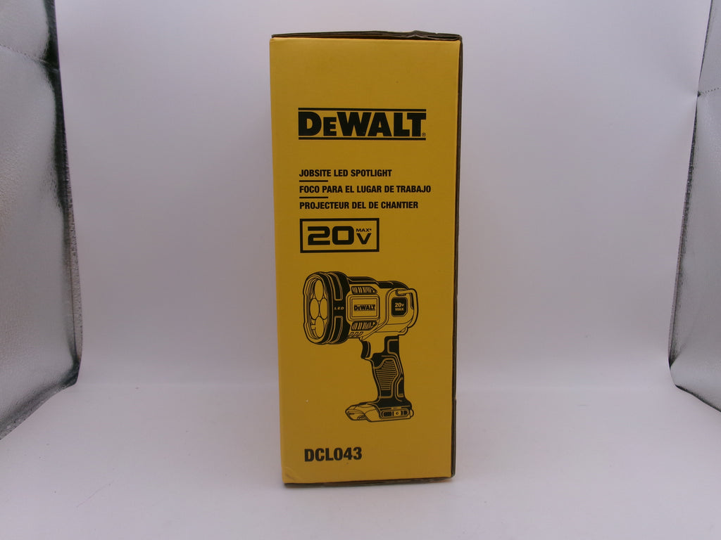 DeWalt DCL043 20V Max Cordless LED Jobsite Spotlight Spot Light 20 volt