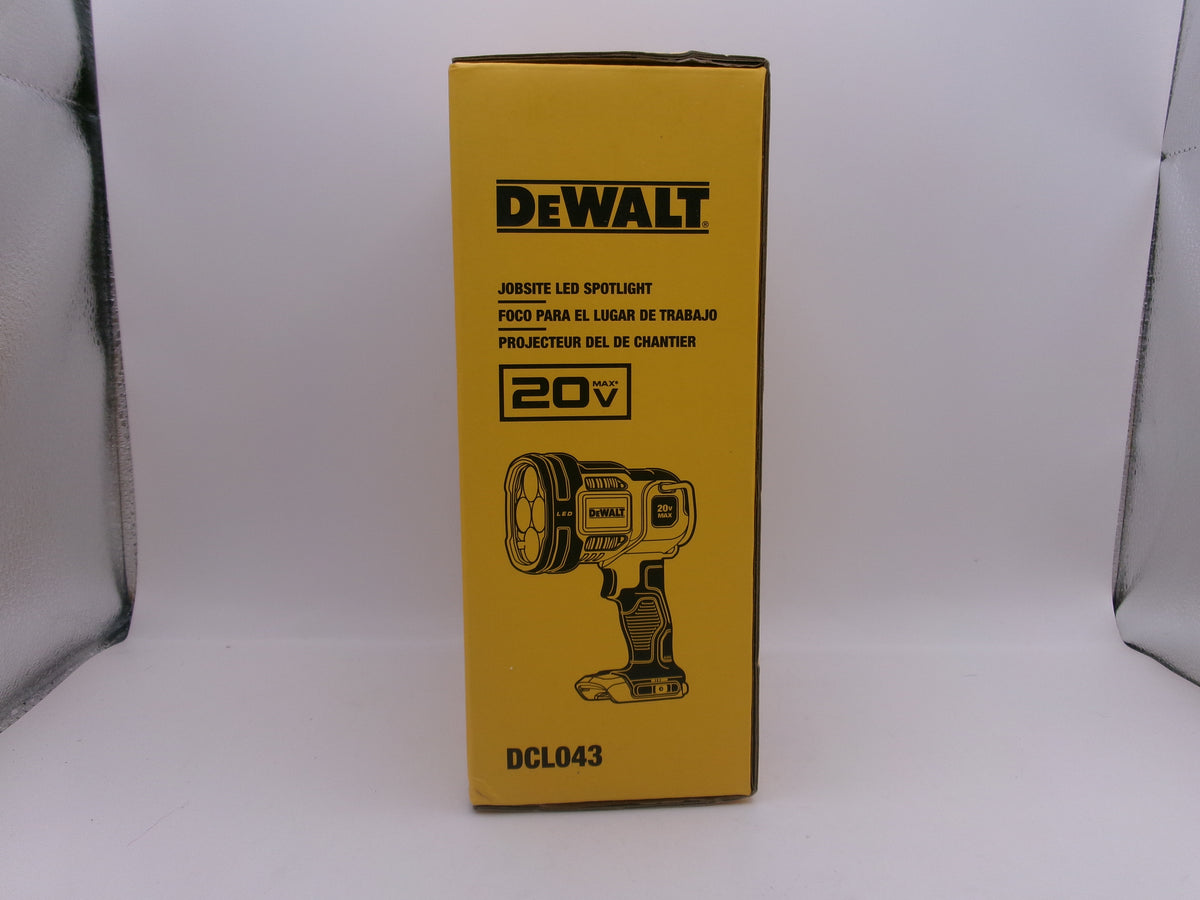 DeWalt DCL043 20V Max Cordless LED Jobsite Spotlight Spot Light 20 volt