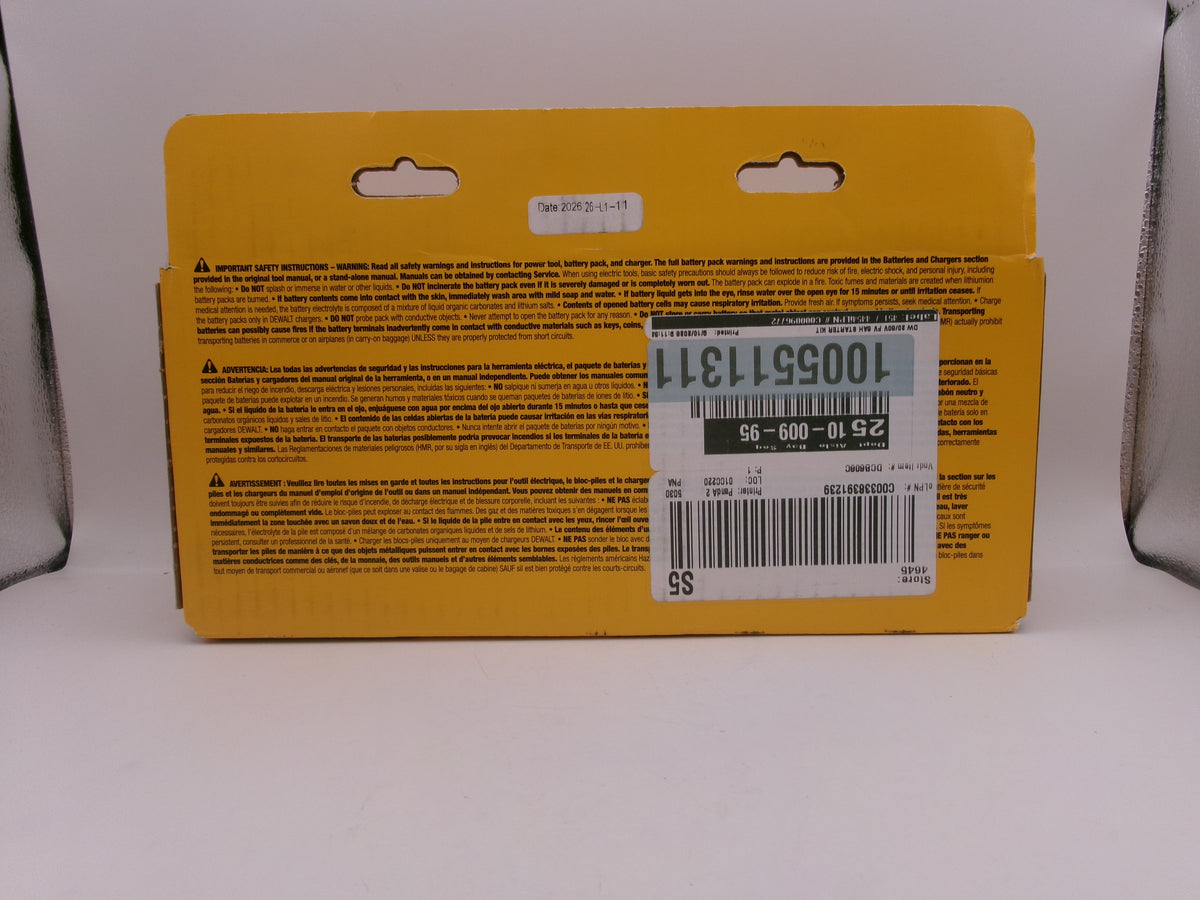 DeWalt DCB606C FlexVolt 20V/60V MAX 6.0Ah Lithium-Ion Battery & Charger