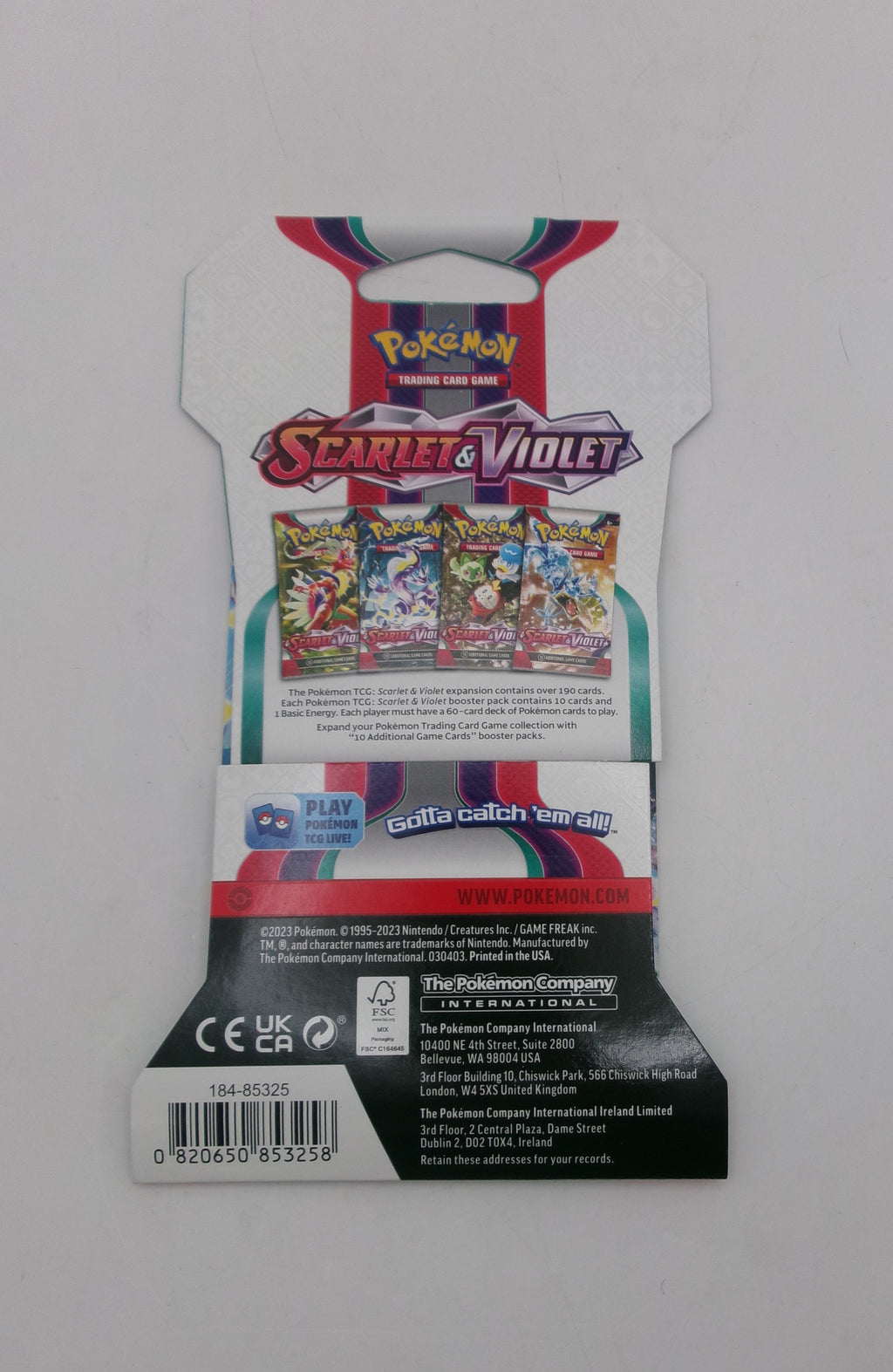Scarlet and Violet Pokemon Packs