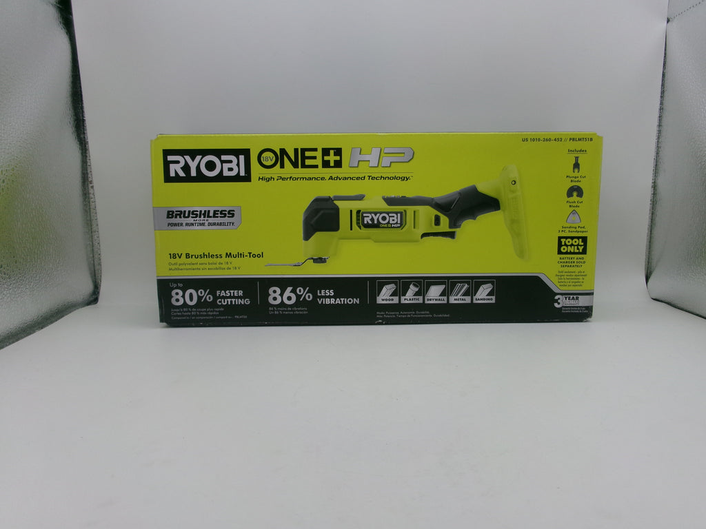 RYOBI PBLMT51B ONE+ HP 18V Brushless Oscillating Multi-Tool w/ Accessories