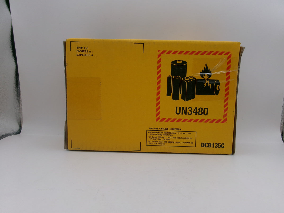 DEWALT 12V DCB135C Battery/Charger Kit 5 AH & 3 AH