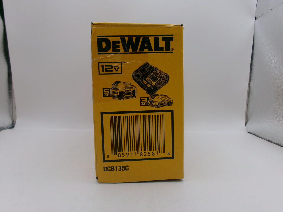 DEWALT 12V DCB135C Battery/Charger Kit 5 AH & 3 AH