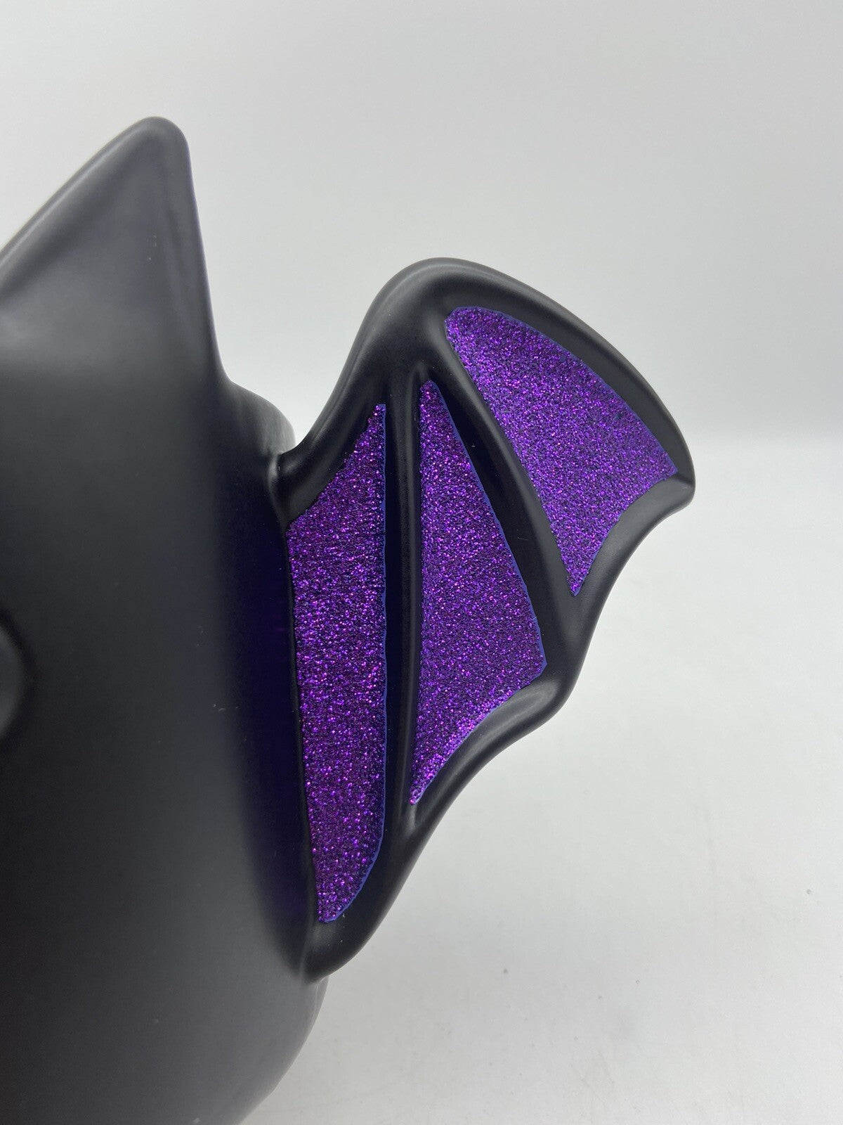 Bath & Body Works Halloween Glittered Bat Candle Holder Black/purple
