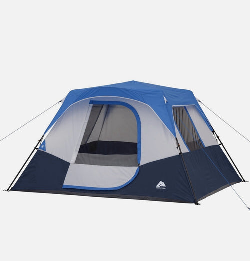 BRAND NEW Ozark Trail 10’ x 9' 6-Person Instant Cabin Tent with LED Lighted Hub!