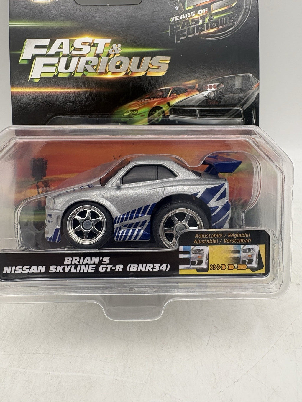 Jada Fast & Furious 25 Years Small Blocks 1/43 Brian's Nissan Skyline GT-R NEW