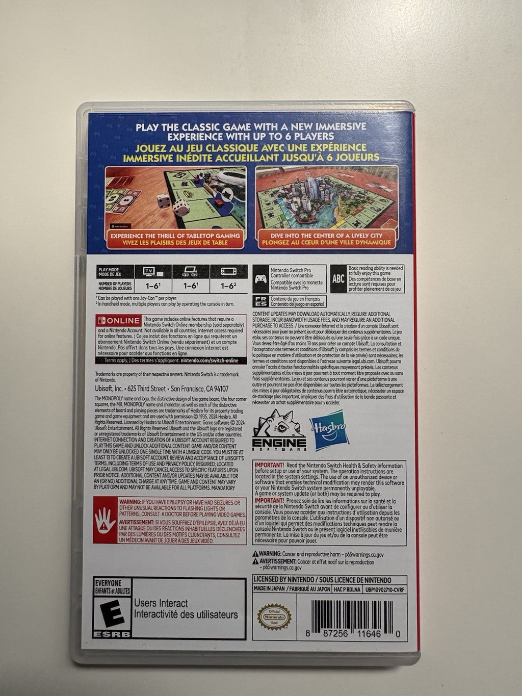 Monopoly 2024 Nintendo Switch Brand New Factory Sealed