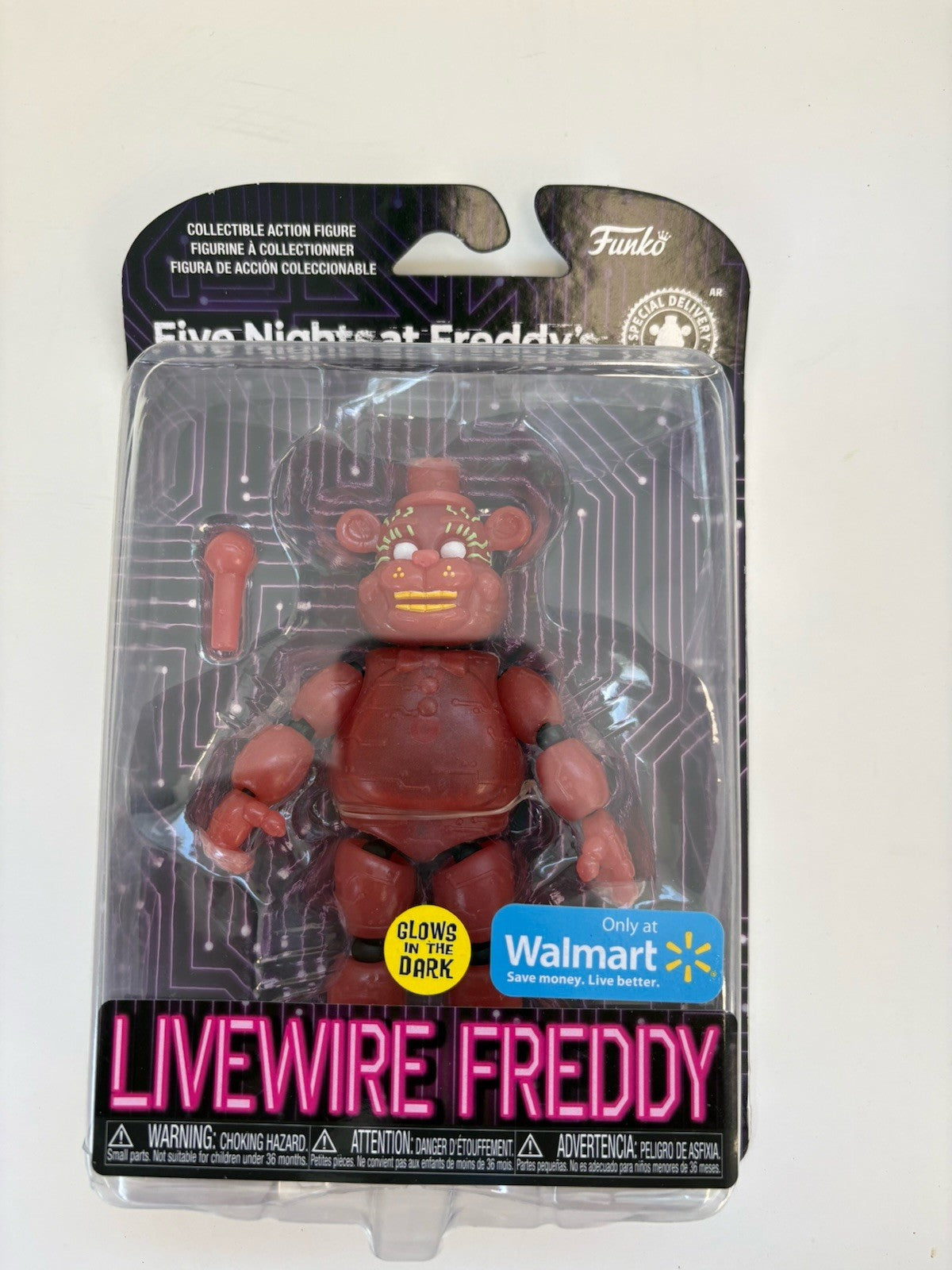 Livewire Freddy Wdalmart Edition Action Figure Funko Five Nights at Freddy