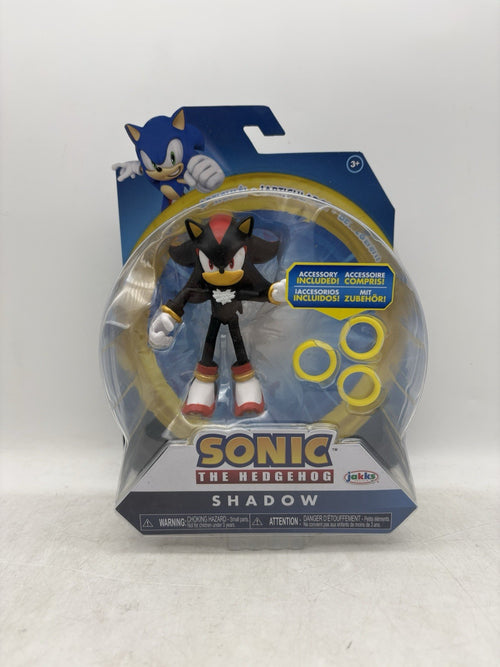 2023 JAKKS Pacific Sonic The Hedgehog Action Figure: SHADOW (w/ 3 Rings)