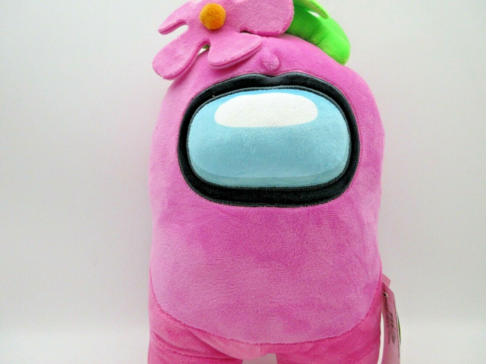Toikido Among Us Plush Pink with Flower 12" NWT