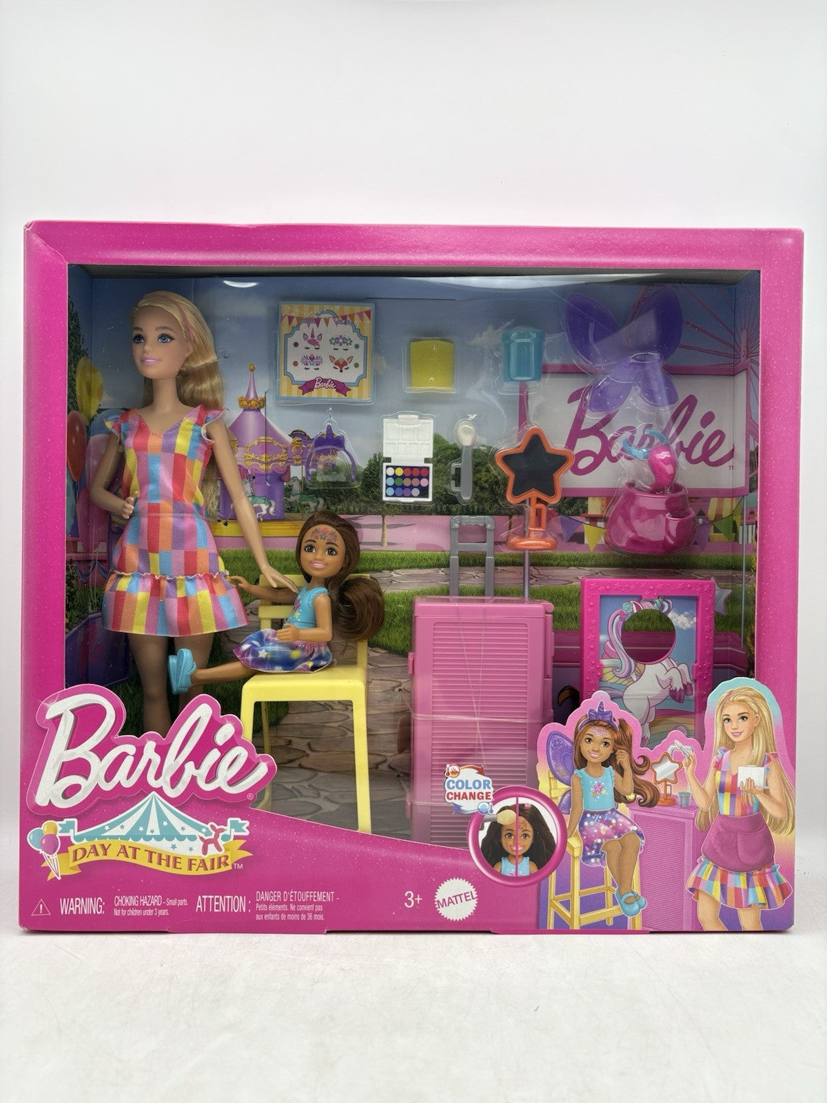 Mattel Barbie Day At The Fair Play Set Doll Face Paint W Accessories 2025