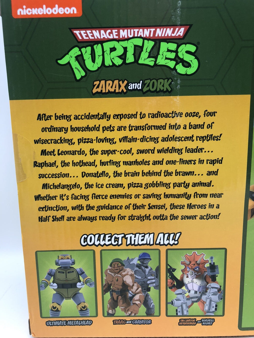 NECA Teenage Mutant Ninja Turtles TMNT ZARAX and ZORK Triceraton Target Figures