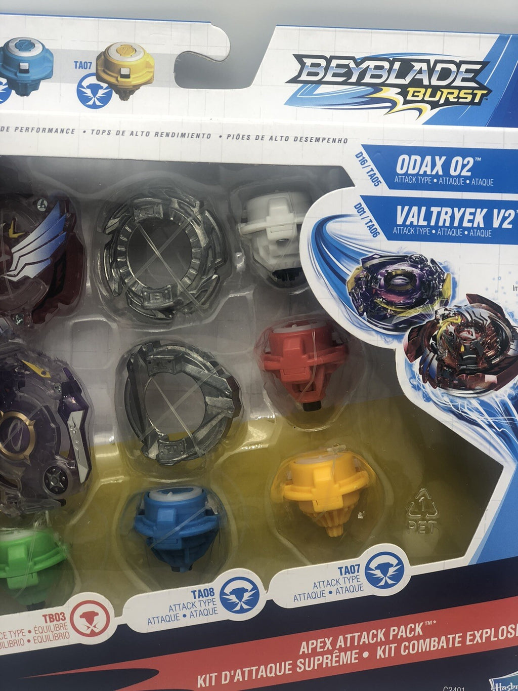 Beyblade Burst Performance Apex Attack Pack Odax 02 Valtryek V2 Exclusive