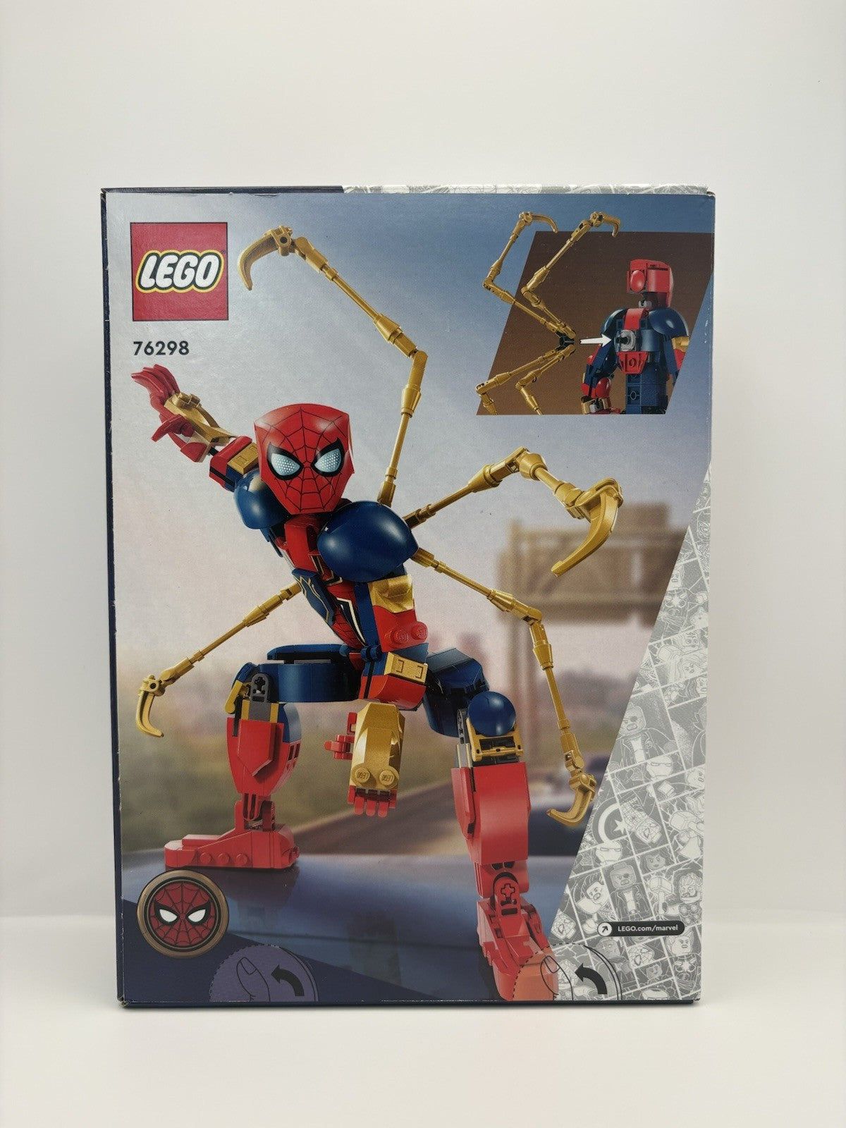 LEGO Marvel Iron Spider-Man Construction Figure Set 76298 New 303 Pcs Spider Toy