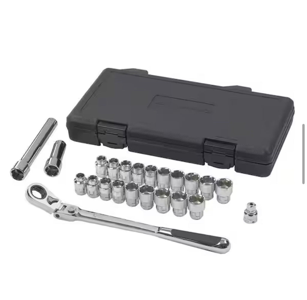GEARWRENCH 893823 23 Piece 3/8" Drive 6 Point Standard SAE/Metric Tool Set