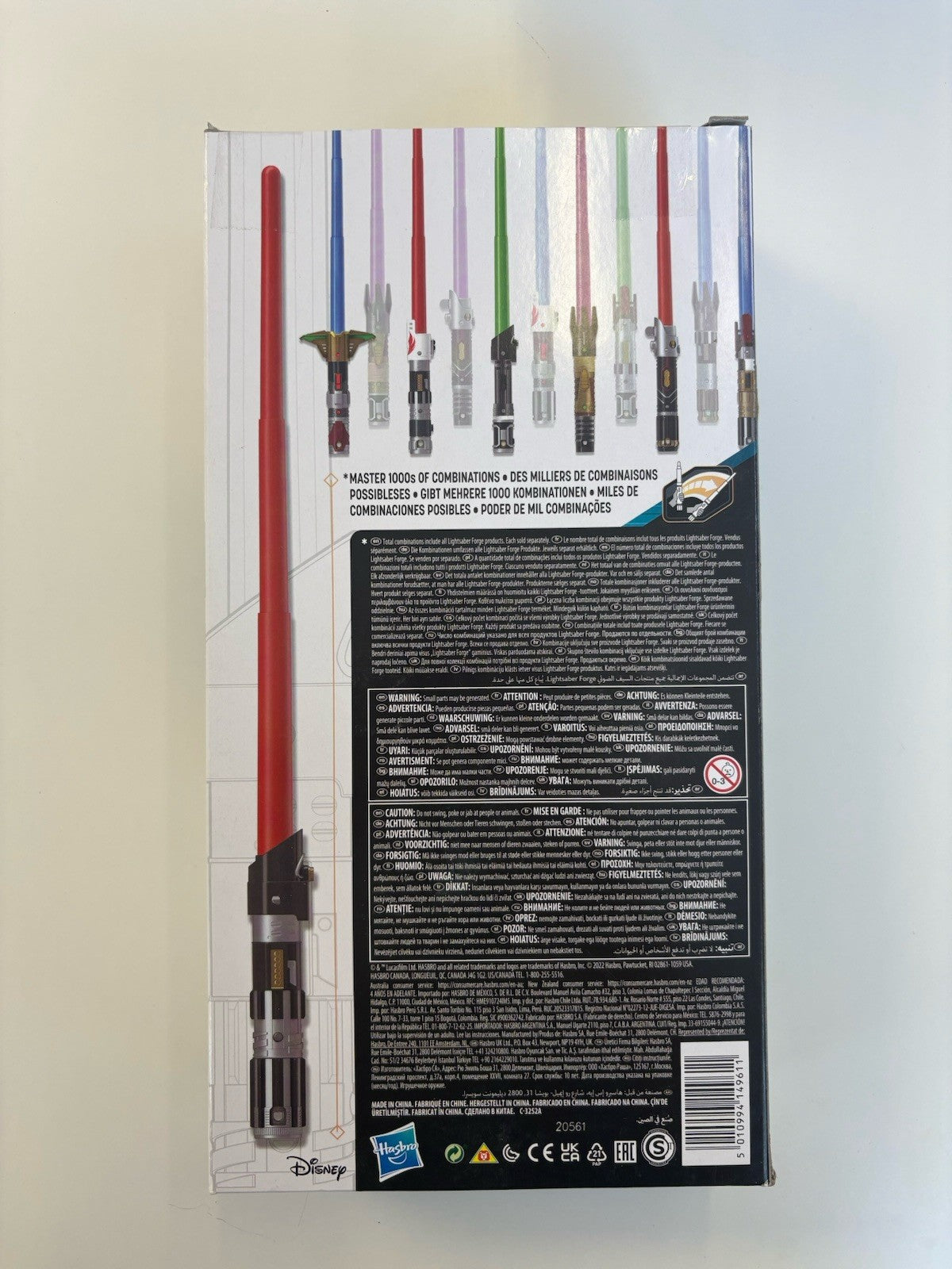 Star Wars Lightsaber Forge Darth VaderExtendable Red Lightsaber Roleplay Toy New
