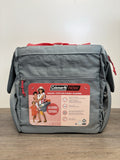 New Coleman 16 Can Soft Nylon Cooler Tote BAG Gray w/ Pink Straps Mult. Pkts