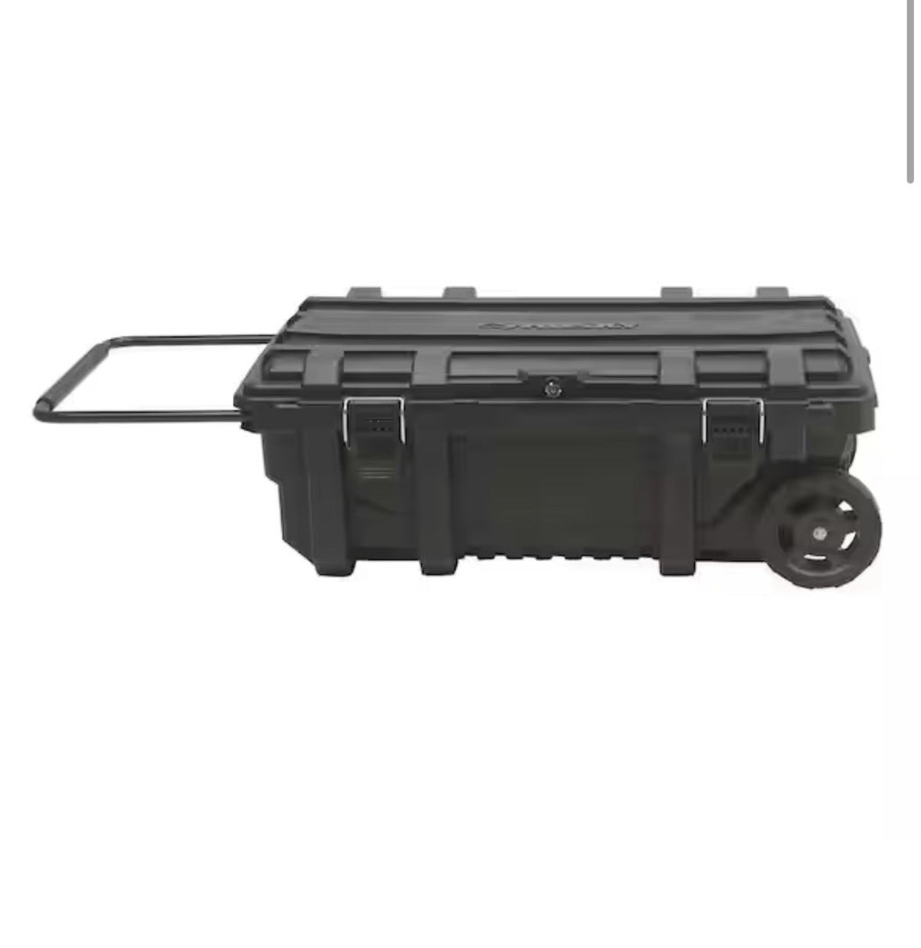 Husky 23 in. 25 Gal. Black Rolling Toolbox with Keyed Lock