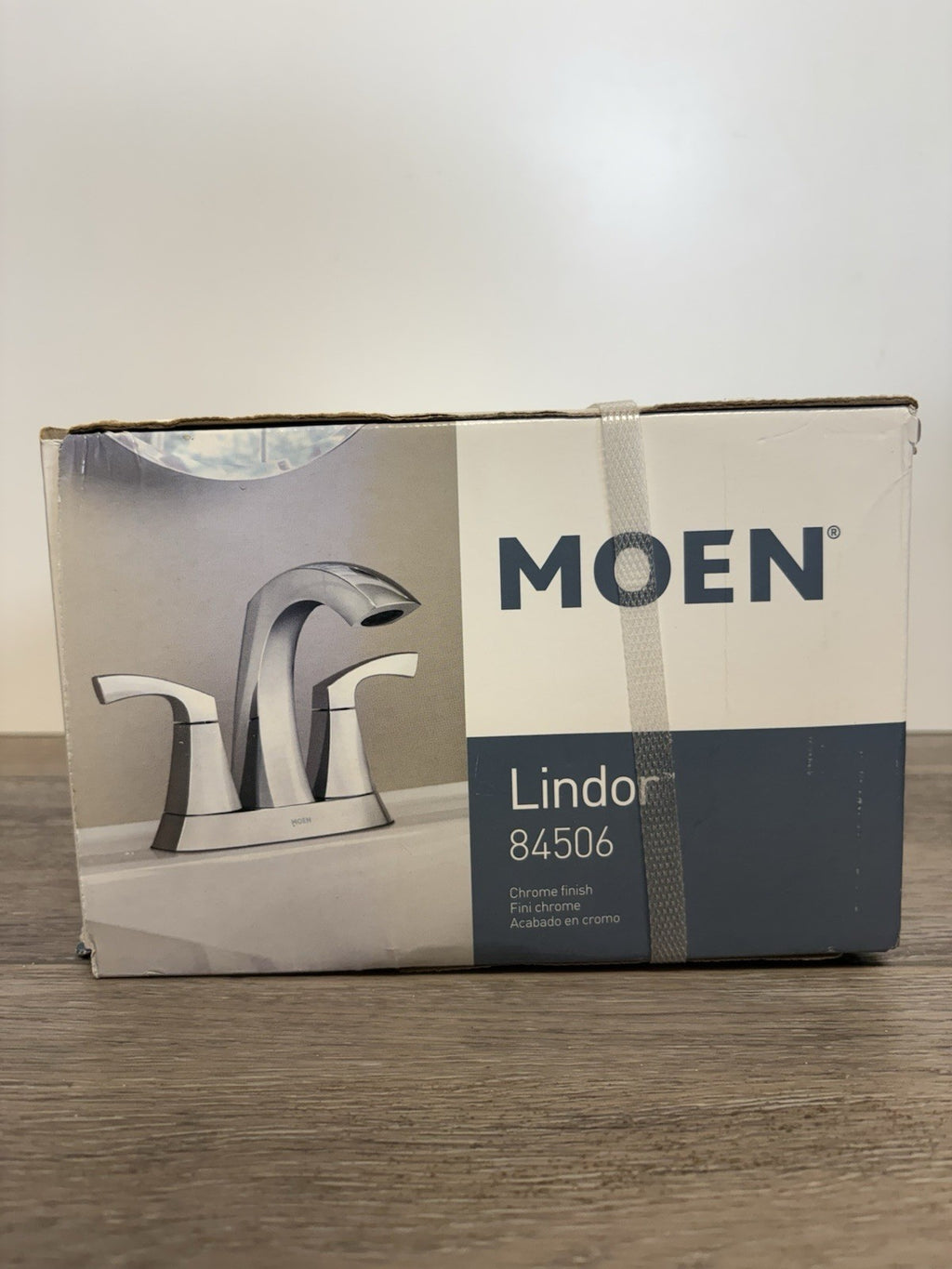 Moen 84506 Lindor 4" Centerset Two-Handle High Arc Bathroom Faucet - Chrome