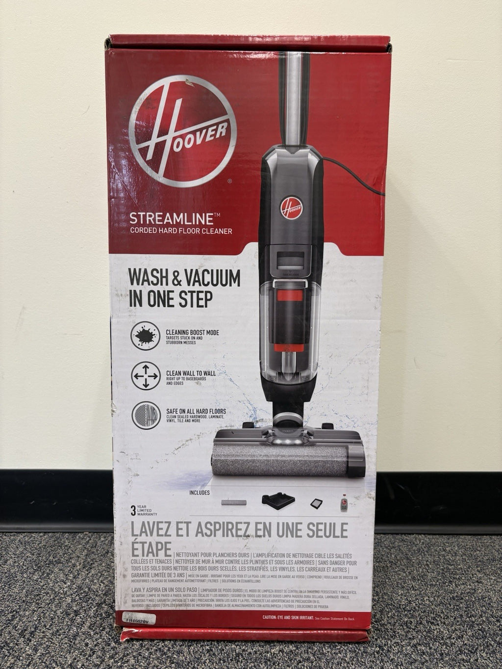 Hoover Streamline Corded Hard Floor Vacuum Cleaner Wet or Dry FH46020V
