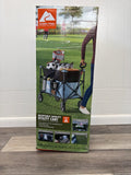 Ozark Trail Adult Height Adjustable QuadFold Camping Cart Wagon, Blue