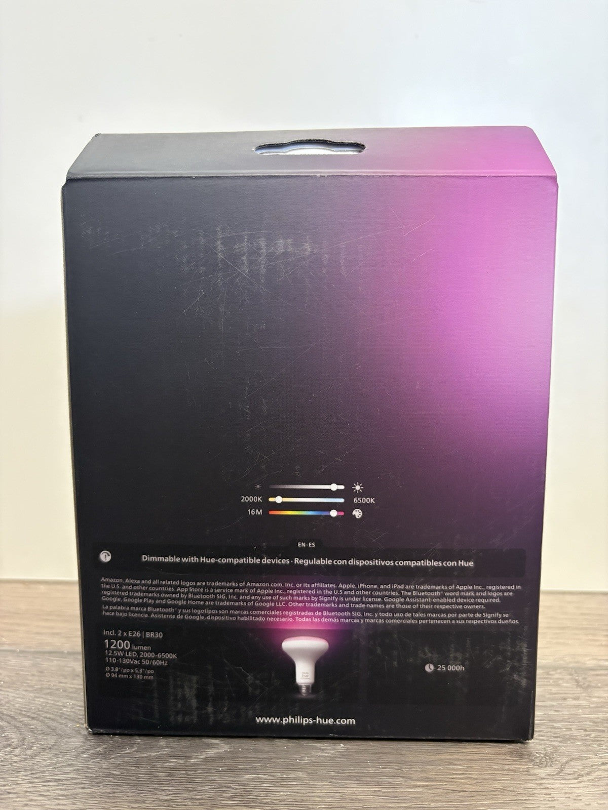 PHILIPS Hue (White and Color) 85W E26 Smart LED (2 Pack) 578096 - NEW & SEALED