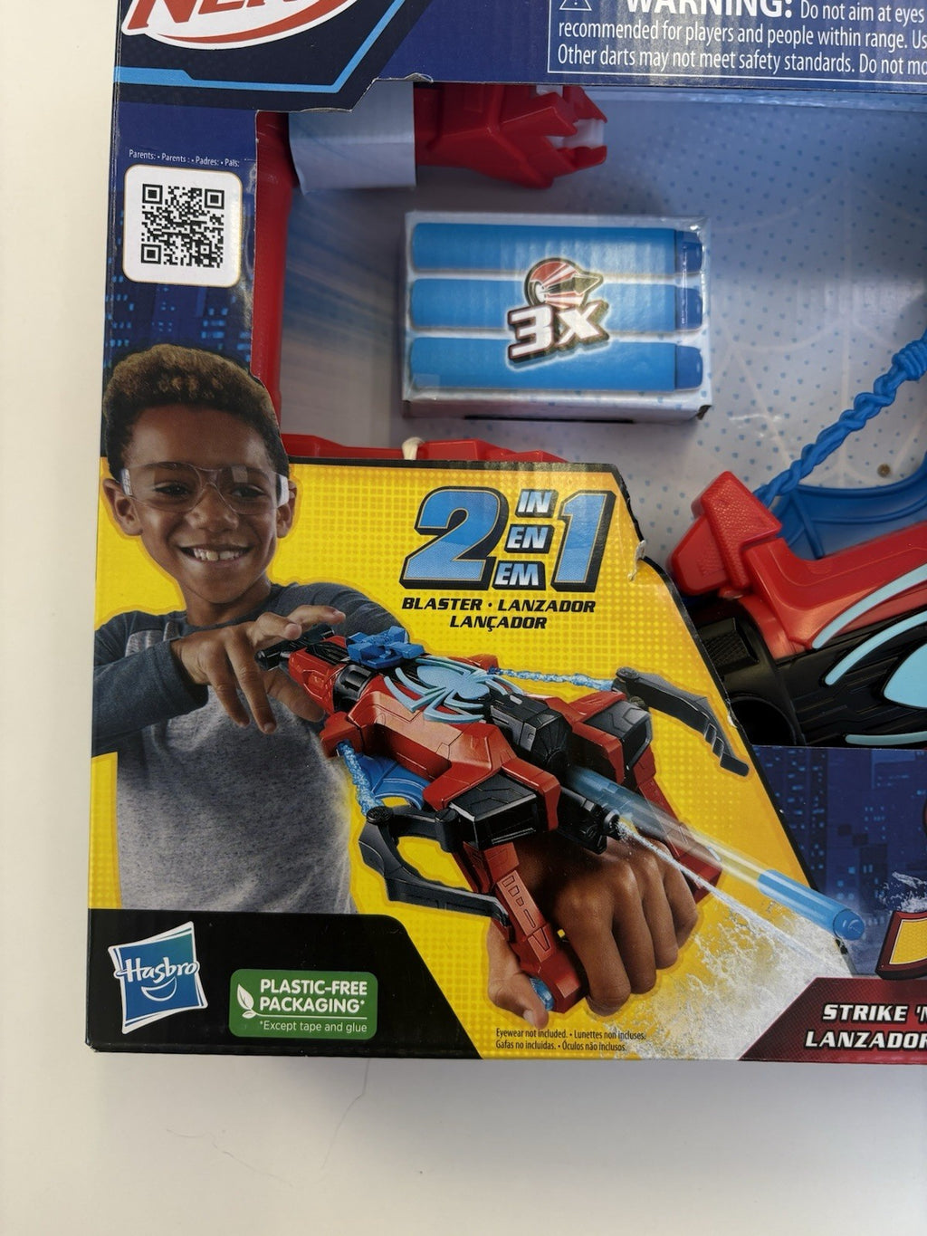 Nerf Marvel Spider-Man Strike 'N Splash Web Blaster. 2 IN 1