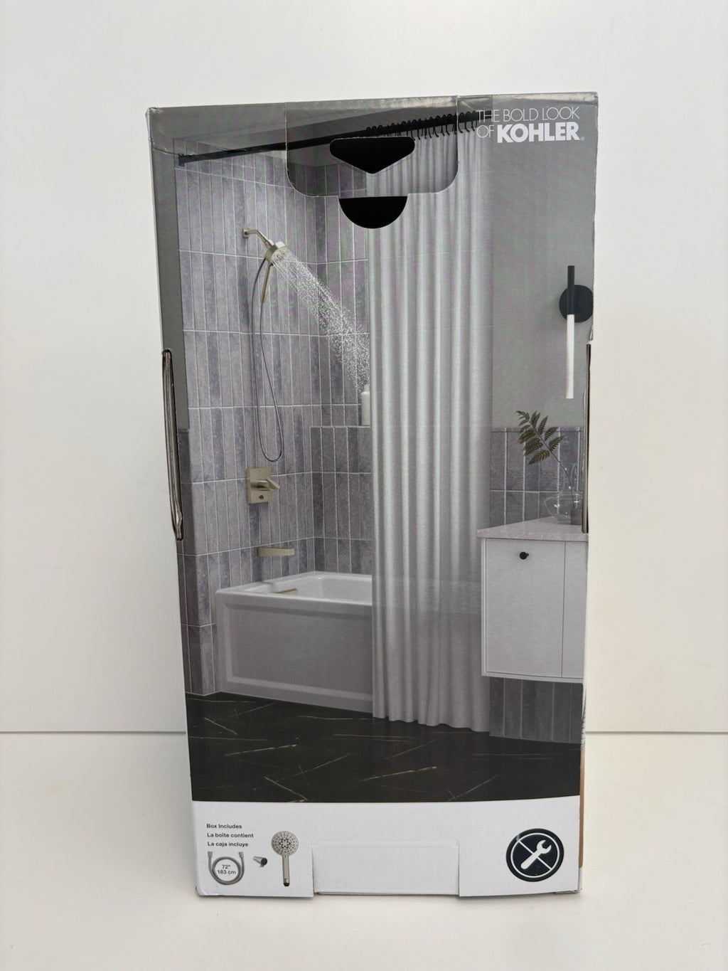 KOHLER Lively 4-Spray Wall Mount Handheld Shower Head  Vibrant Brushed Nickel