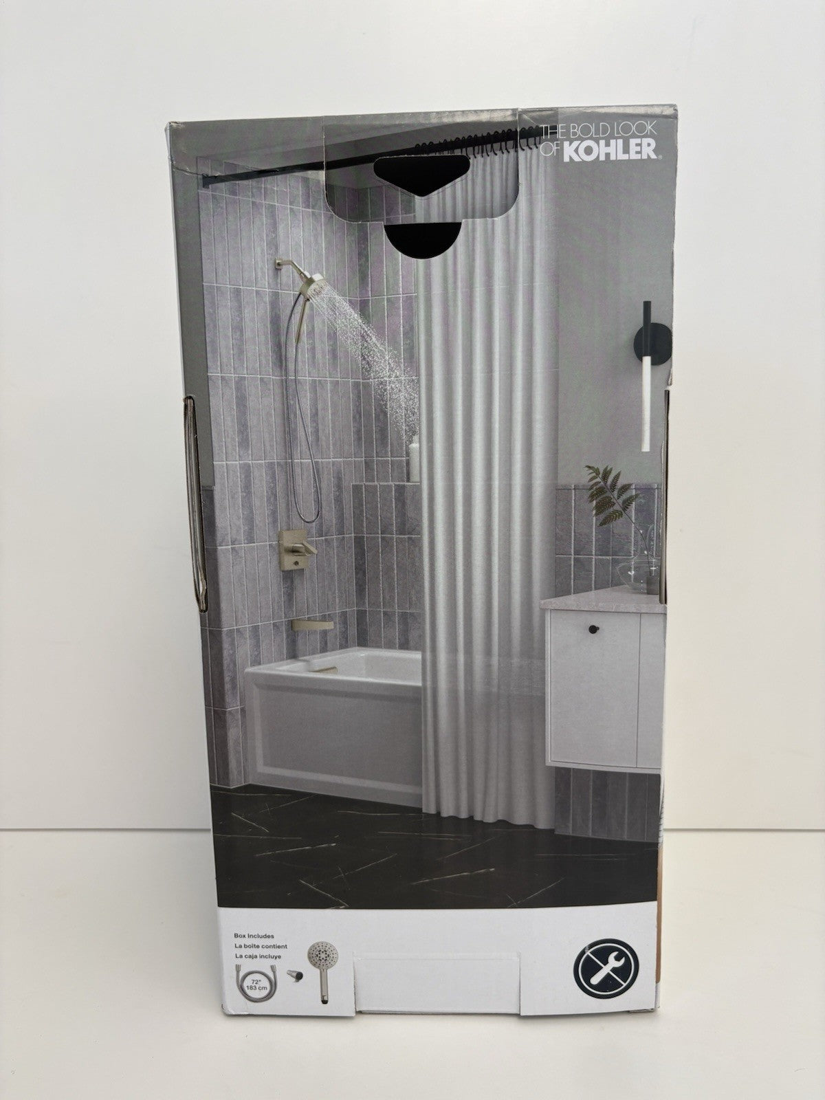 KOHLER Lively 4-Spray Wall Mount Handheld Shower Head  Vibrant Brushed Nickel