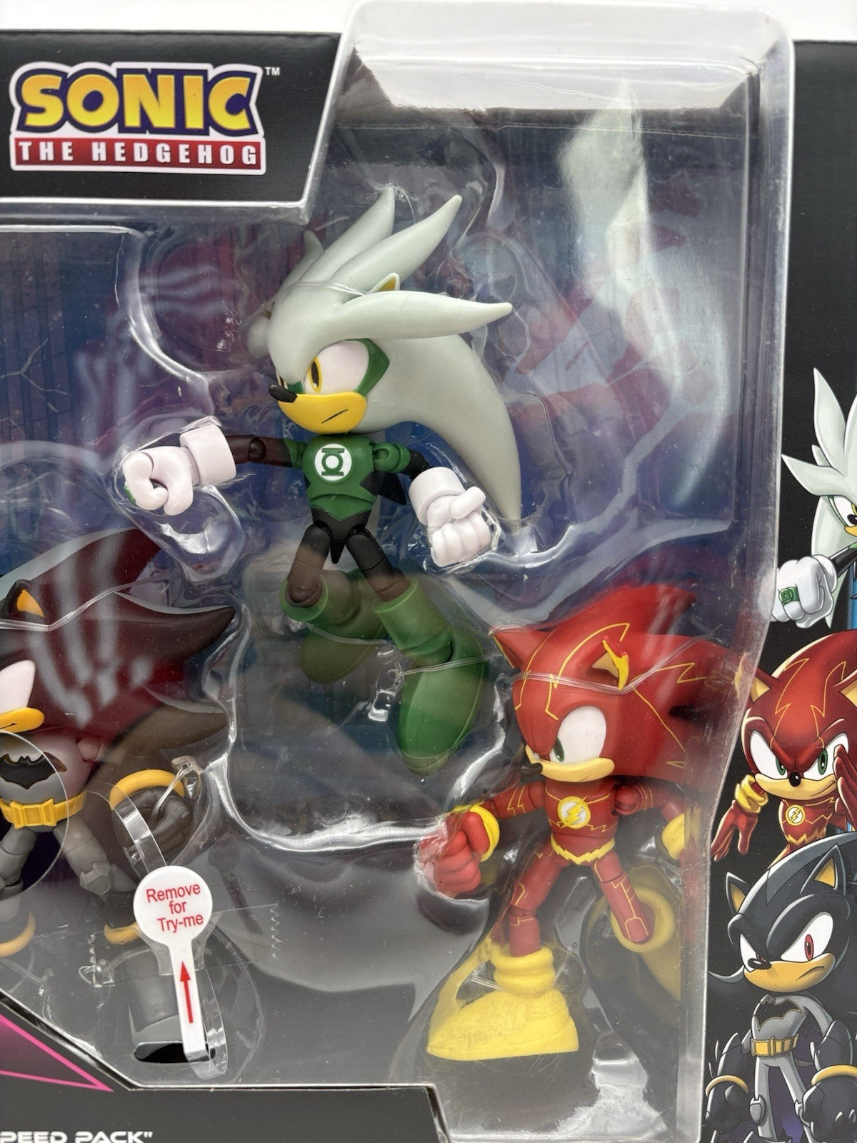 DC X Sonic The Hedgehog - 5 inch Power Vs. Speed Pack Action Figures Jakks