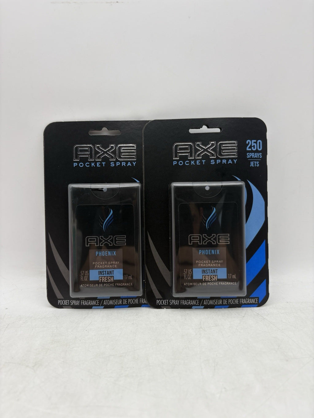 Axe Phoenix Pocket Spray Fragrance Men's 0.57 oz Travel Size 2 Pack discontinued
