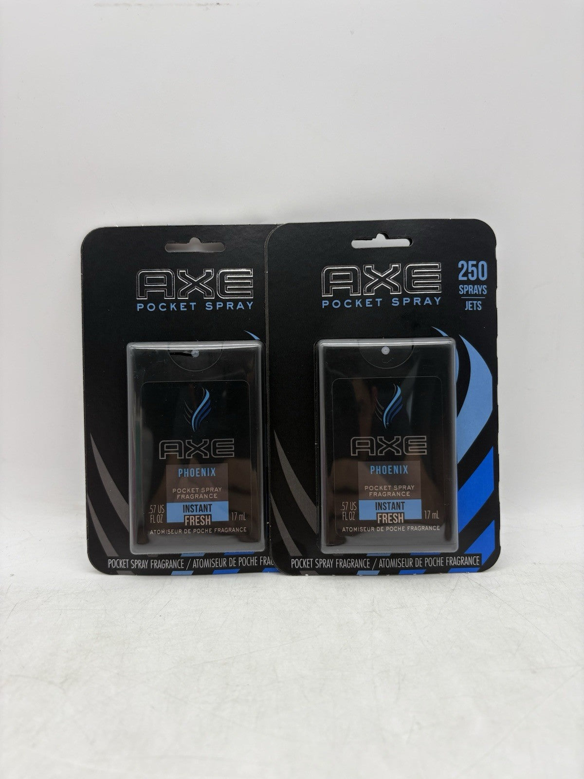 Axe Phoenix Pocket Spray Fragrance Men's 0.57 oz Travel Size 2 Pack discontinued