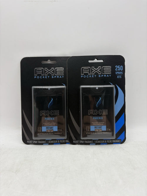 Axe Phoenix Pocket Spray Fragrance Men's 0.57 oz Travel Size 2 Pack discontinued