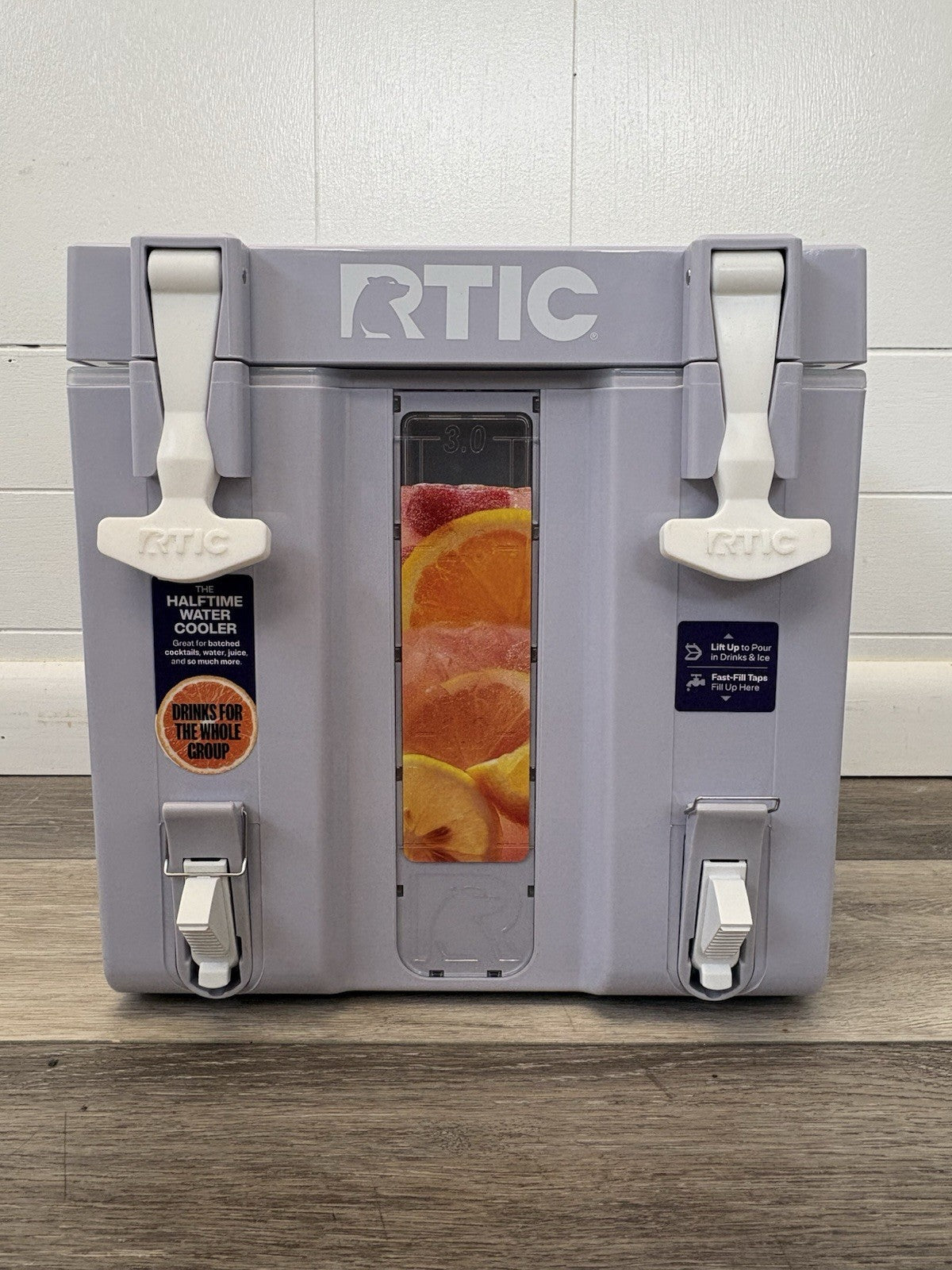 RTIC Halftime Water Cooler, 3 Gallon Hard-Sided Cooler, Lilac 