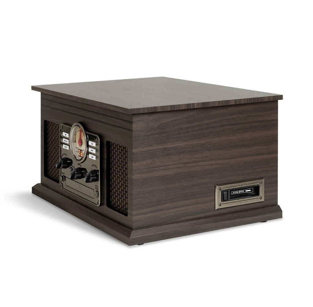 Victrola Hawthorne 7-in-1 Wood Record Player Music Center