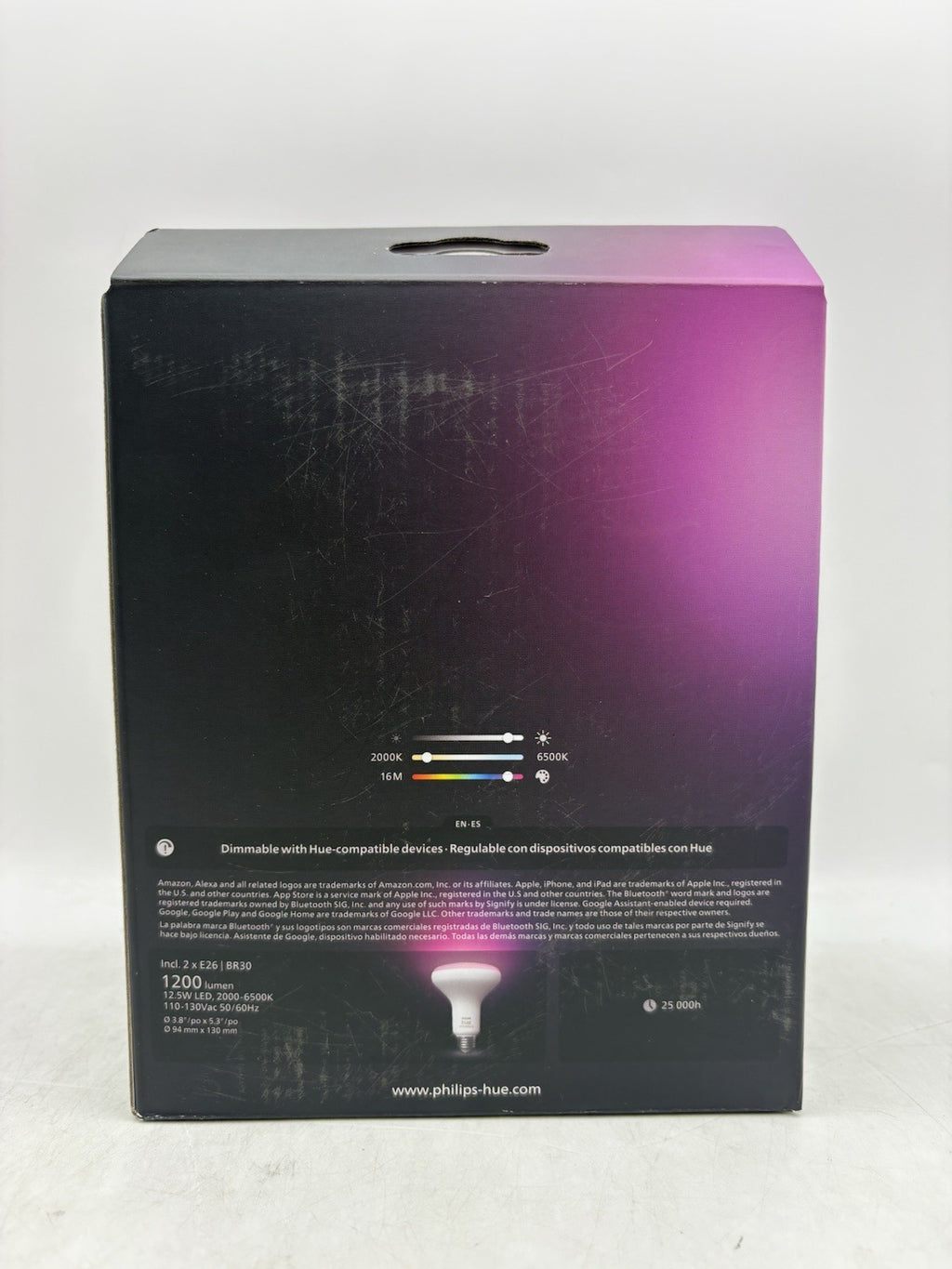 Philips Hue (White and Color) 85W E26 Smart LED (2 Pack) 578096 8091OB