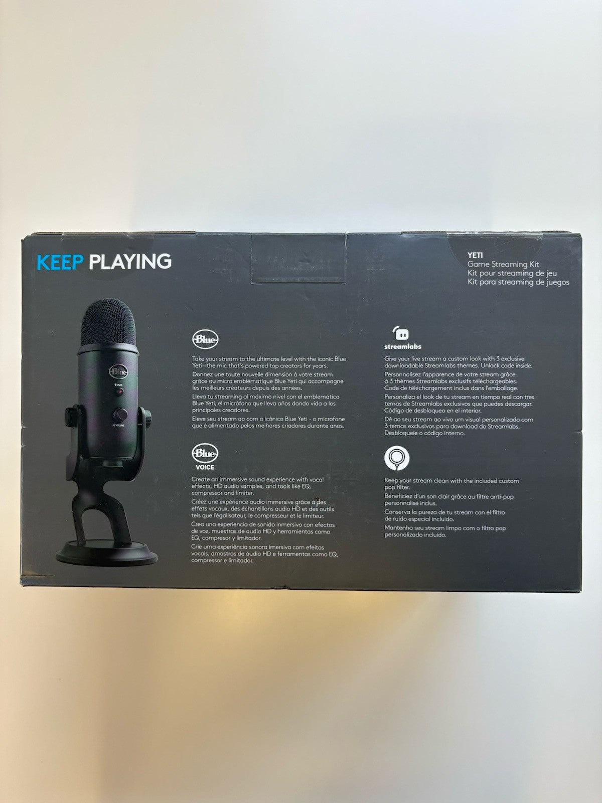 Logitech Blue Yeti Game Streaming Microphone Kit - 988-000521