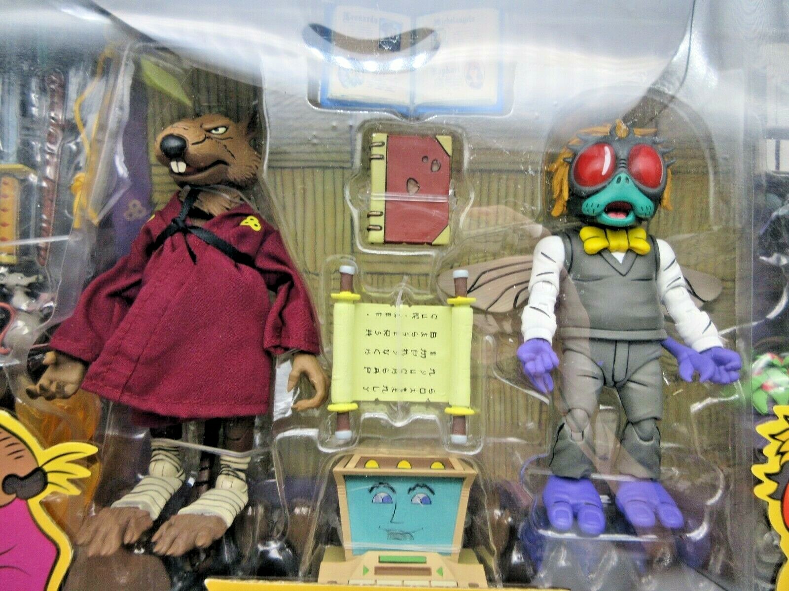 NECA Teenage Mutant Ninja Turtles Splinter Vs Baxter Target TMNT 2 Pack