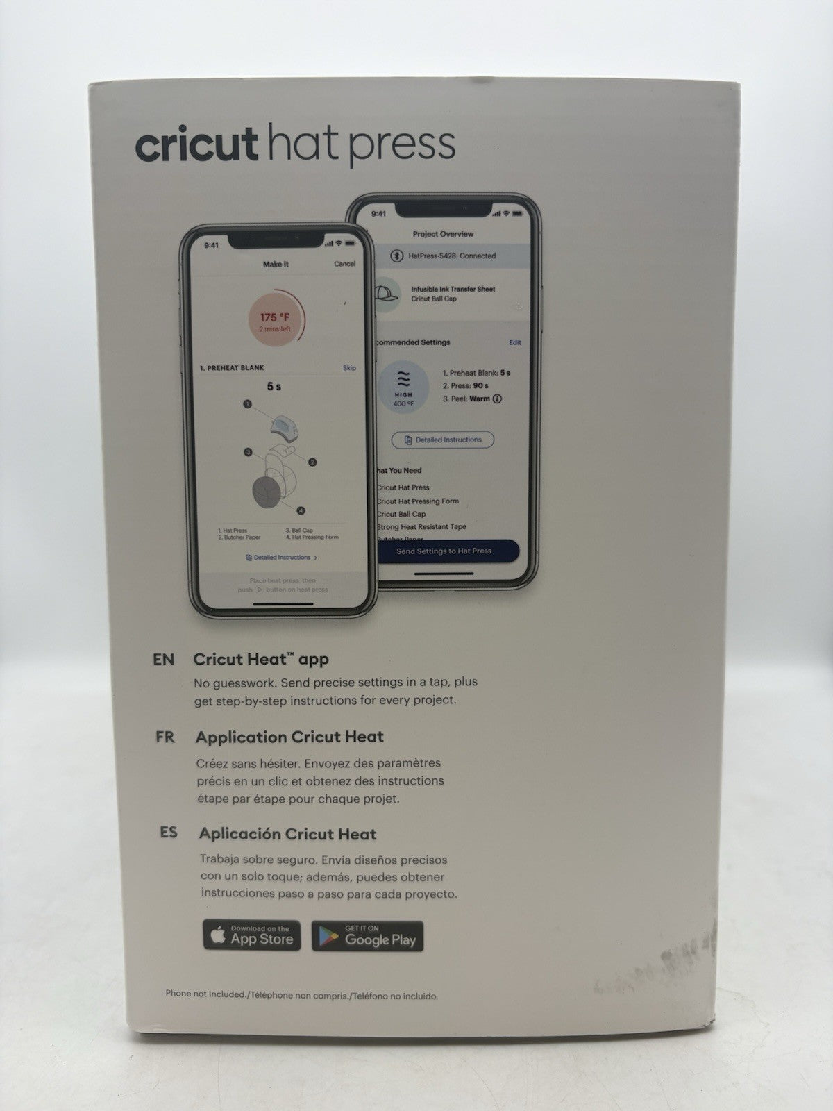 New Cricut Hat Press Smart Heat Press Zen Blue 2009240