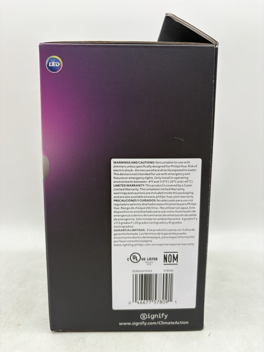 Philips Hue (White and Color) 85W E26 Smart LED (2 Pack) 578096 8091OB