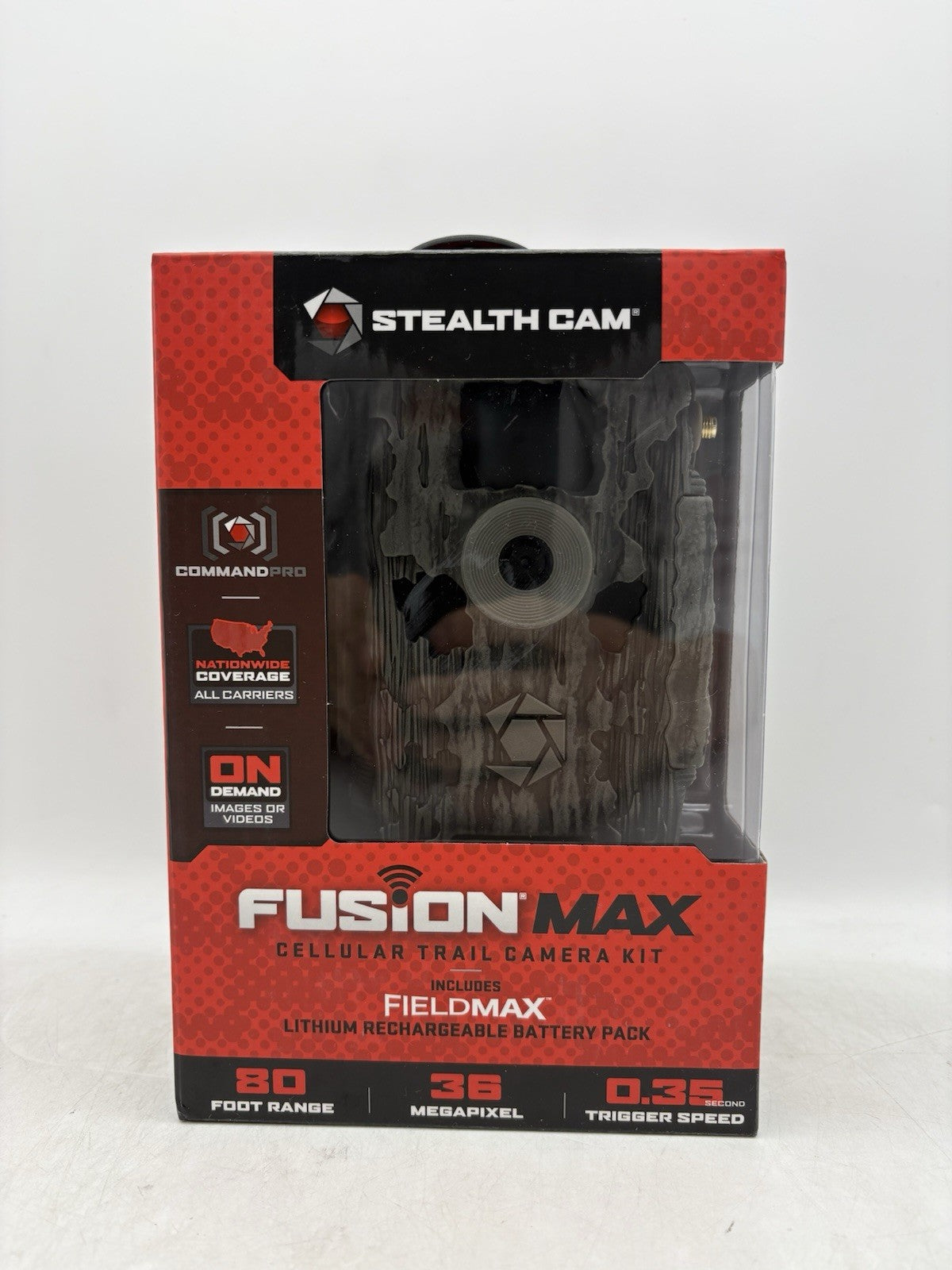 Stealth Cam FUSION MAX 80ft 36MP Cellular Trail Camera STC-FXWTX-W 8547