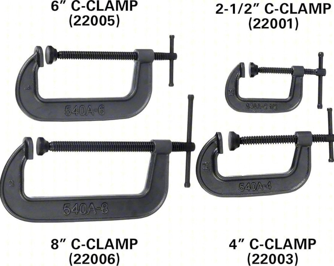Wilton WIL11115 540 Amp Series Carriage C-Clamp Kit