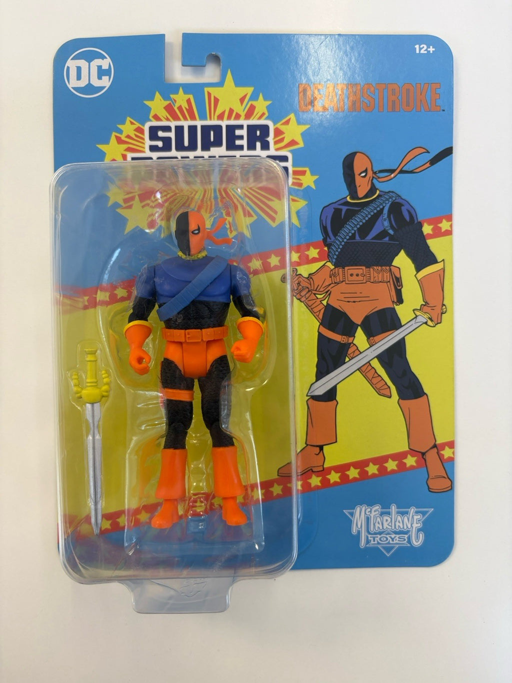 DC Super Powers Deathstroke 5" Action Figure Retro McFarlane Off card