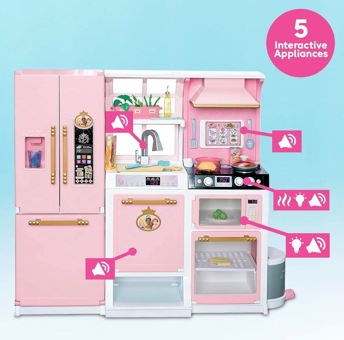 Disney Princess Style Collection Fresh Prep Gourmet Kitchen, Interactive (NIB)