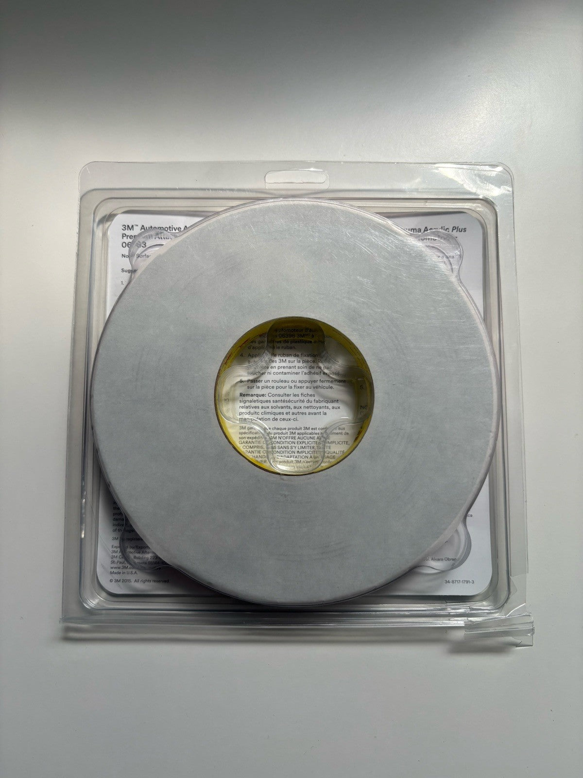 3M Automotive 6383 Acrylic Plus Attachment Tape, Black, 7/8" x 20 yds