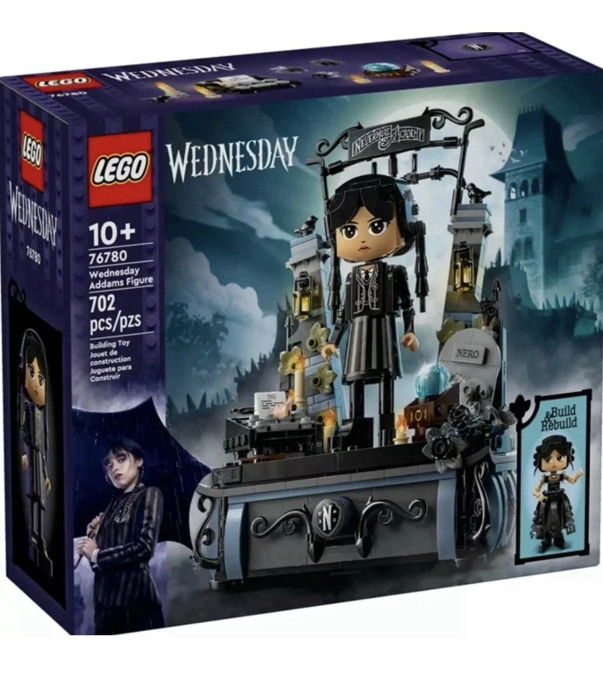 Lego Wednesday Figure Addams Family 76780 Building Toy 702 PCS NEW Free Shipping