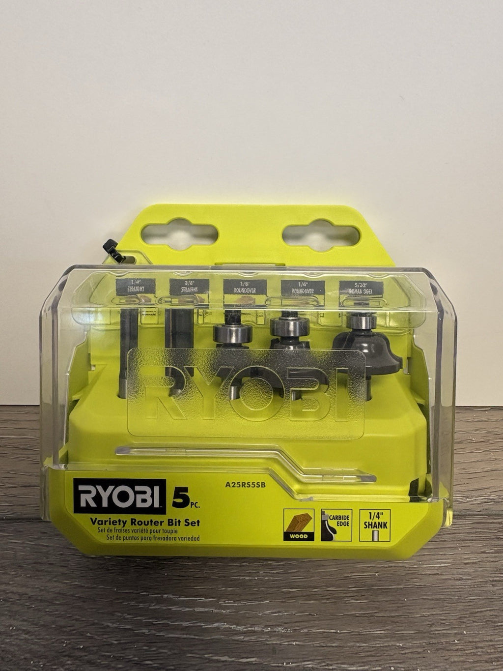 Ryobi A25RS55B 5pc Variety Router Bit Set