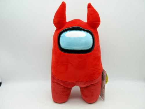 Among Us 12" Red W/ Horns Plush Toikido NWT In Hand