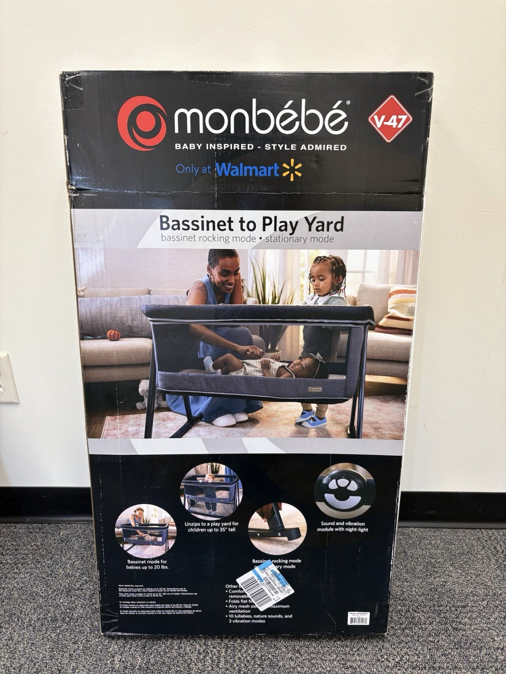 Monbebe Bassinet Rocking Mood Stationary mode V-47