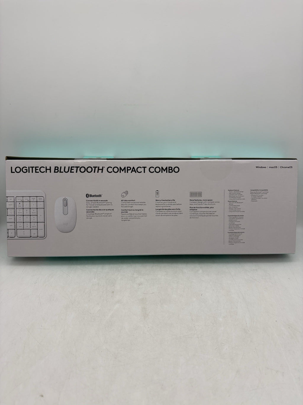 Brand New Logitech Bluetooth Compact Combo – White 920-013508